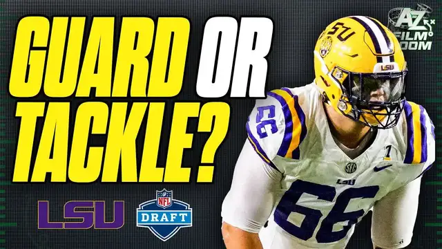 'Video thumbnail for a to z sports film room: will campbell 2025 nfl draft scouting report: patriots' offensive tackle breakdown'