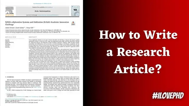 'Video thumbnail for How to Write a Research Paper iLovePhD'