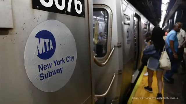 'Video thumbnail for NYC taps BMX rider in youth anti-subway surfing campaign'