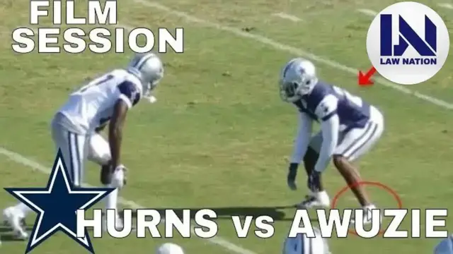 'Video thumbnail for law nation sports: allen hurns vs chidobe awuzie: cowboys training camp breakdown'