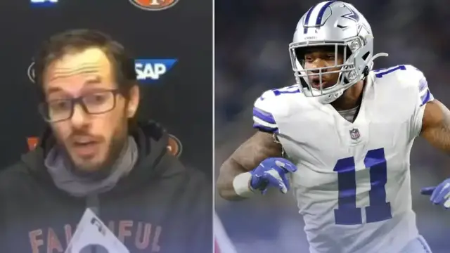 'Video thumbnail for 49ers OC Mike McDaniel on Micah Parsons: “I’m alive" + Coaching Vacancy Speculations'
