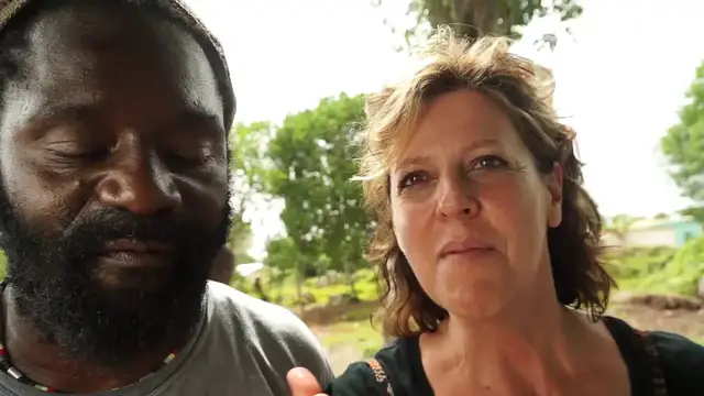 'Video thumbnail for American Travelers go to a Rastafarian BBQ on the island of Nevis, Caribbean'