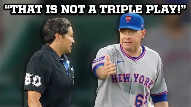'Video thumbnail for Triple play in Mets vs. Nationals turns out to be a call the umpires got wrong, a breakdown'