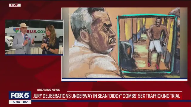'Video thumbnail for First day of jury deliberations in Diddy trial: What's next?'