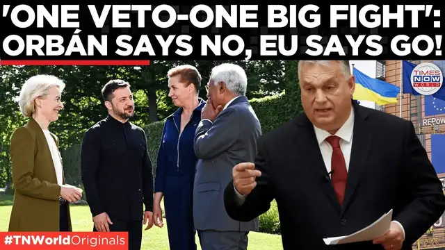'Video thumbnail for Ukraine’s EU Fight Turns Fierce: Orbán Says ‘No’, Denmark Says ‘Pressure’, Zelenskyy Says ‘Anything’'