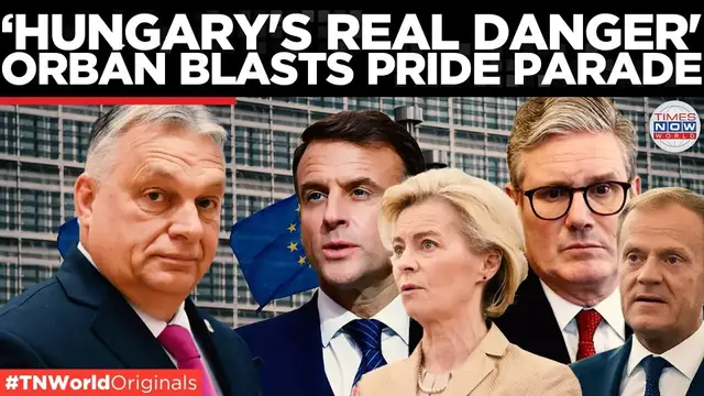 'Video thumbnail for Hungary Declares War on LGBTQ+ 'Brainwashing' in Schools, Blames EU & Opposition | Times Now World'