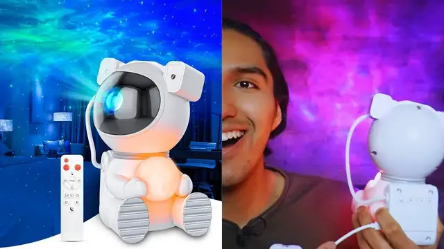'Video thumbnail for Everything To Know About This Astrounaut Galaxy Projector'