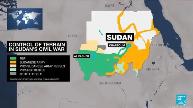'Video thumbnail for Sudan's civilian infrastructure — hospitals and health centres, 'have almost stopped functioning''