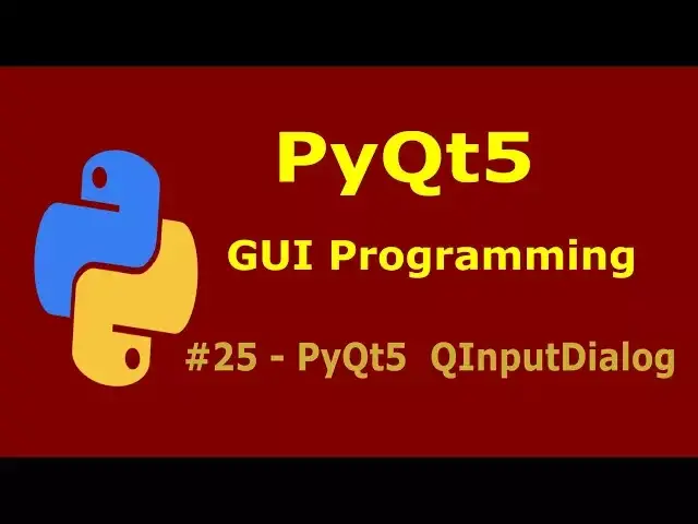 'Video thumbnail for 25  PyQt5 InputDialog Python GUI Programming With PyQt51'