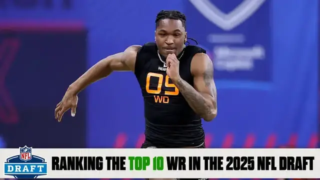 'Video thumbnail for Ranking The Top Wide Receiver Prospects In The 2025 NFL Draft'