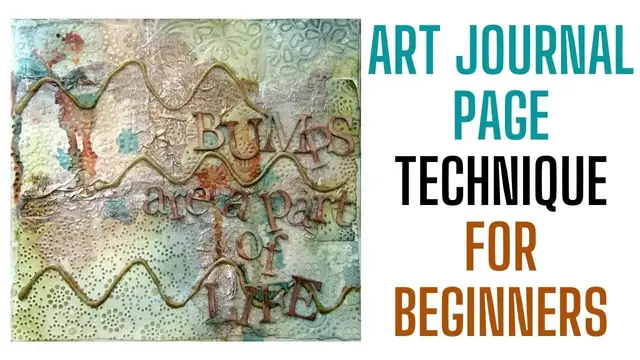 'Video thumbnail for Make a Fun Texture Art Journal Page Technique for Beginners'