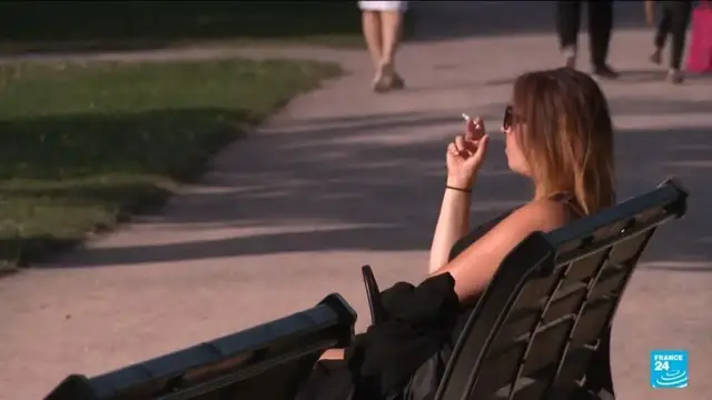 'Video thumbnail for France bans smoking in parks, beaches and bus stops'