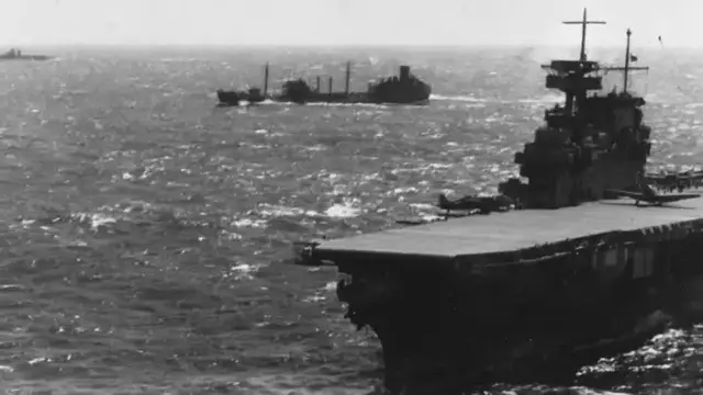 'Video thumbnail for A recent dive reveals significant new discoveries aboard the sunk USS Yorktown'