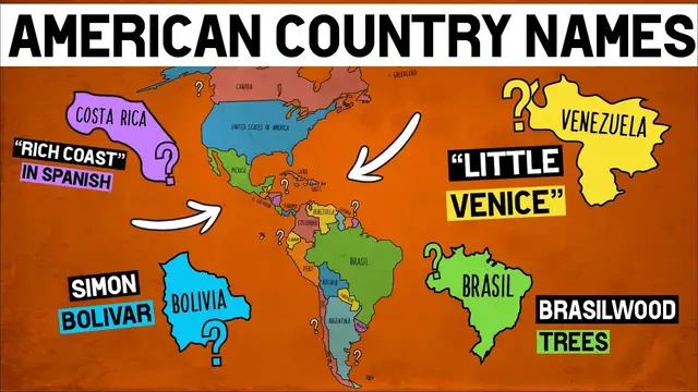 'Video thumbnail for How Did Each American Country Get Its Name'