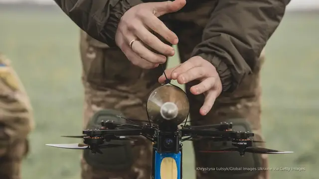 'Video thumbnail for Ukraine is making low-cost disposable weaponry the future of warfare'