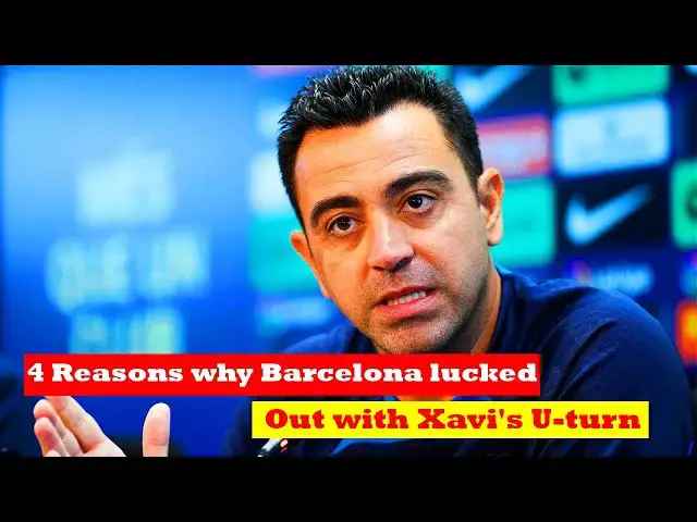 'Video thumbnail for 4 Reasons Why Barcelona Lucked Out with Xavi's U-turn | Football Fiction'