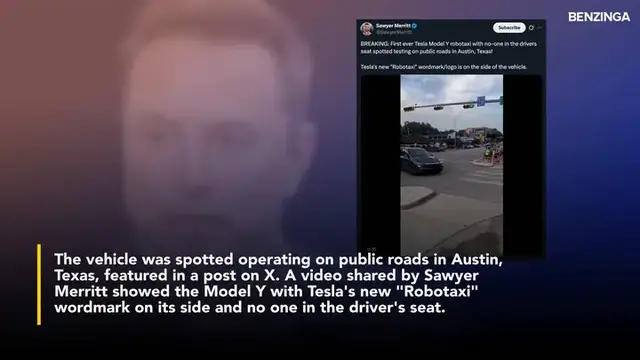 'Video thumbnail for Tesla's Robotaxi Spotted Without Driver, But Can It Catch Waymo's Breakneck Lead?'