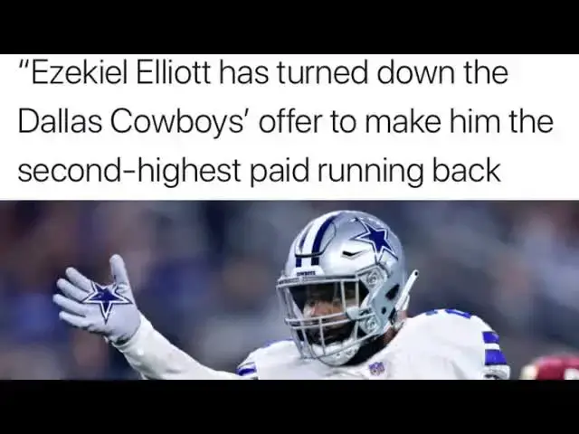 'Video thumbnail for law nation sports: ezekiel elliott contract dispute with dallas cowboys heats up'