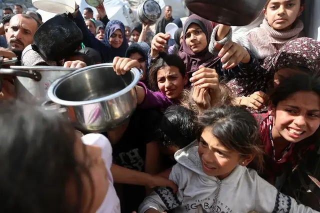 'Video thumbnail for One in five people in Gaza face starvation, famine watchdog warns'