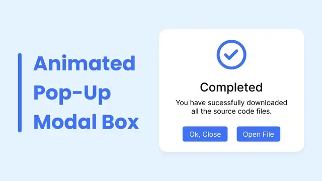 'Video thumbnail for How to Create Popup Modal Box in HTML CSS & JavaScript'