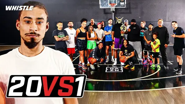 'Video thumbnail for JULIAN NEWMAN VS. 20 HOOPERS ft. Rashad McCants & K Showtime'