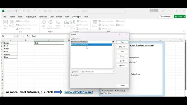 'Video thumbnail for How to Set Default Values for Drop Down List in Excel'