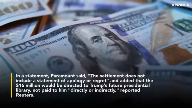 'Video thumbnail for Trump Wins $16 Million Settlement From Paramount Over CBS '60 Minutes' Kamala Harris Interview'