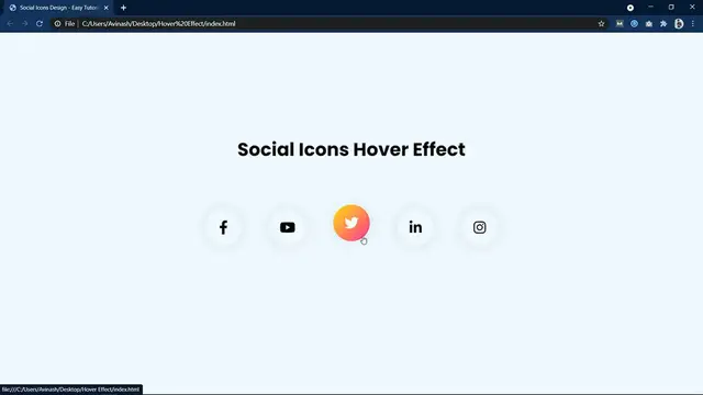 'Video thumbnail for How To Make Hover Effect on Website Using HTML and CSS _ Icons Animation on Website'
