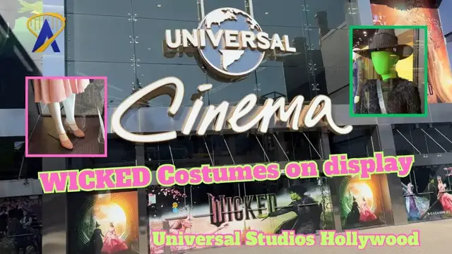 'Video thumbnail for Wicked Movie Costumes on Display at Universal Studios Hollywood Universal Cinema on CityWalk'