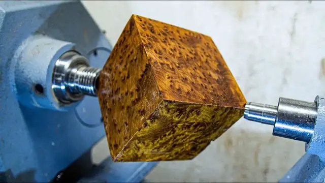 'Video thumbnail for Woodturning - The Cube of Burl'