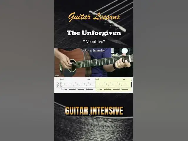 'Video thumbnail for The Unforgiven - Metallica | EASY Guitar Lessons - Chords - Guitar Tutorial'