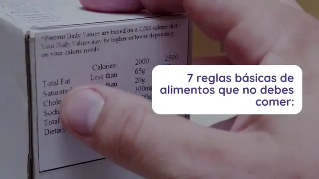 'Video thumbnail for 7 reglas básicas de alimentos que no debes comer y un reto'
