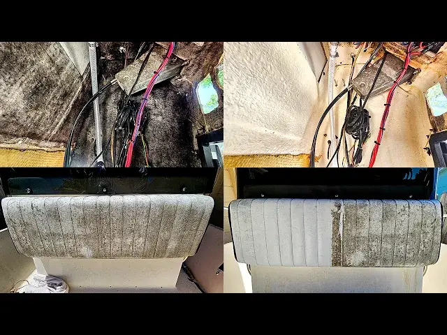 'Video thumbnail for Removing BLACK Boat MOLD'