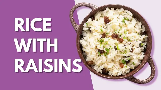 'Video thumbnail for Rice with raisins - easy side dish'