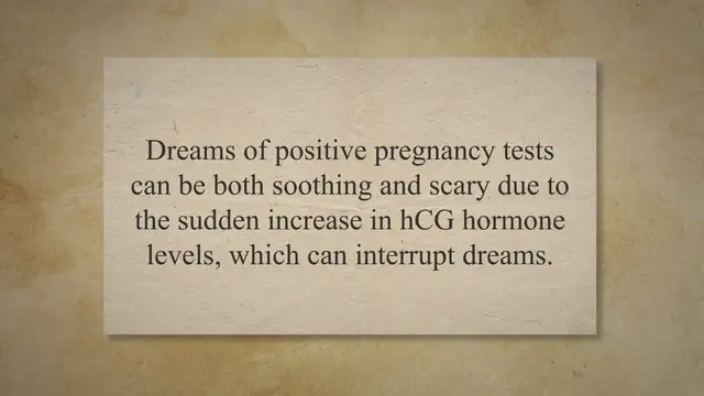 'Video thumbnail for Dream of positive pregnancy test'