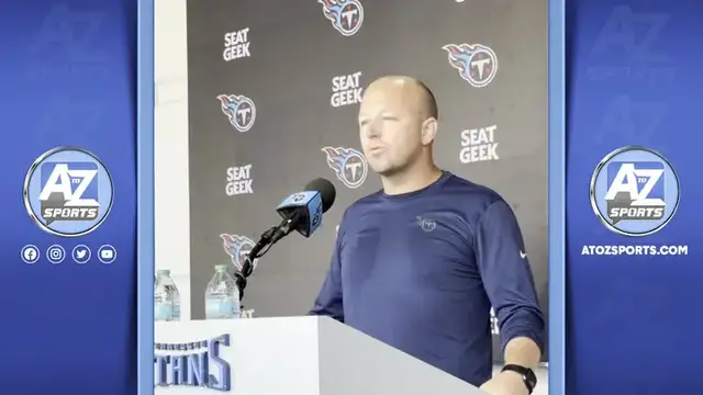 'Video thumbnail for Titans OC Nick Holz talks Cam Ward, Dan Moore Jr., Chimere Dike & offensive outlook'
