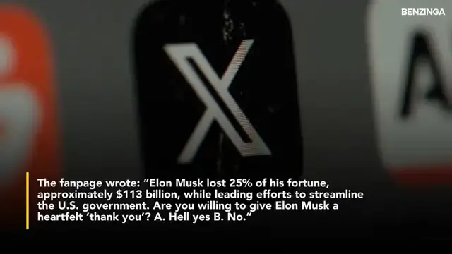 'Video thumbnail for Elon Musk Took A $113 Billion Hit Over Trump's DOGE Mission- Calls It 'Worth It''