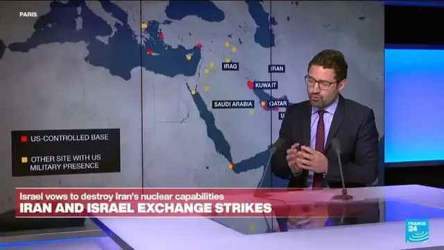 'Video thumbnail for Iran threats US, UK and France against helping Israel defend itself'