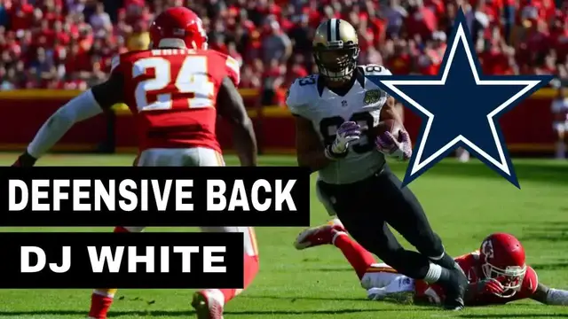 'Video thumbnail for law nation sports: dallas cowboys add db dj white practice squad film review'