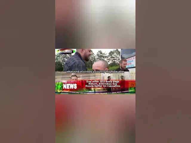 'Video thumbnail for Day After 1212 Body Bags Return, Zelenskyy Say Russia Suffer 1m Casualties'
