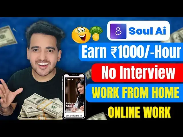 'Video thumbnail for Earn ₹1000/-Hour 😍| Best Work From Home Jobs 2024 | No Interview | Part Time Jobs | Online Jobs'