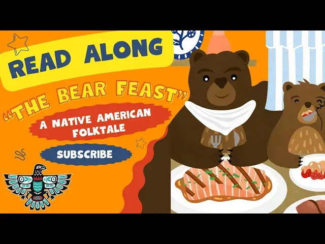 'Video thumbnail for The Bear Feast | Fun Folktale Read-along | Bedtime Stories For Children'