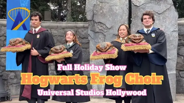 'Video thumbnail for Hogwarts Frog Choir Holiday Full Show at Universal Studios Hollywood 2024'