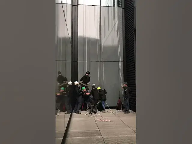 'Video thumbnail for Abseiling down the Cheesegrater in the City of London'