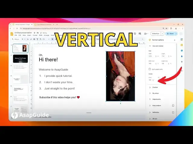 'Video thumbnail for How to Flip a Picture Vertically in Google Slides'