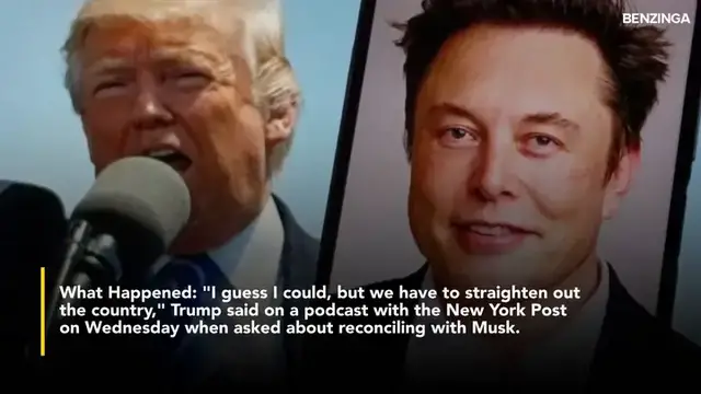 'Video thumbnail for Trump Hints At Possible Reconciliation With Elon Musk, But Admits Feeling Disappointed- 'I Have No Hard Feelings…''