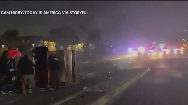 'Video thumbnail for LA protests escalate after National Guard deployed'