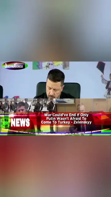 'Video thumbnail for War Could've End If Only Putin Wasn't Afraid To Come To Turkey - Zelenskyy  '