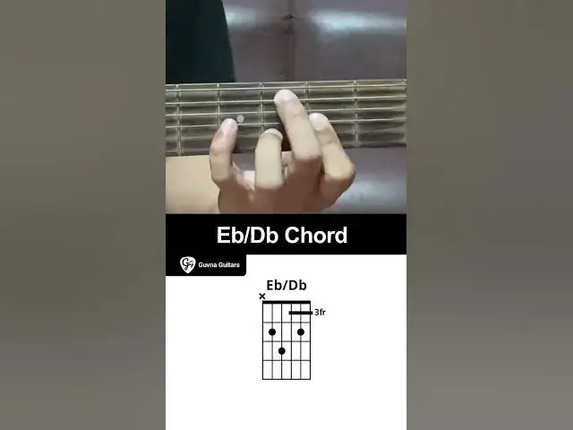 'Video thumbnail for How To Play The Eb/Db Chord On Guitar - Guvna Guitars'