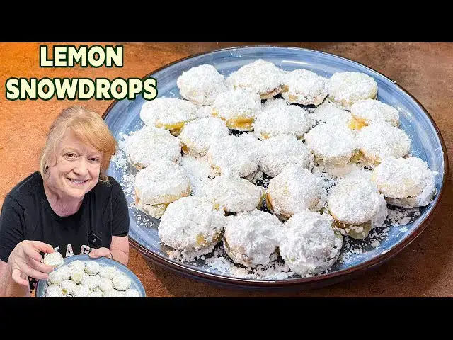 'Video thumbnail for LEMON SNOWDROPS A Buttery Lemon Cookie'